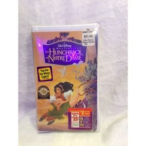 Walt Disney Sealed VHS The Hunchback Of Notre Dame 1997